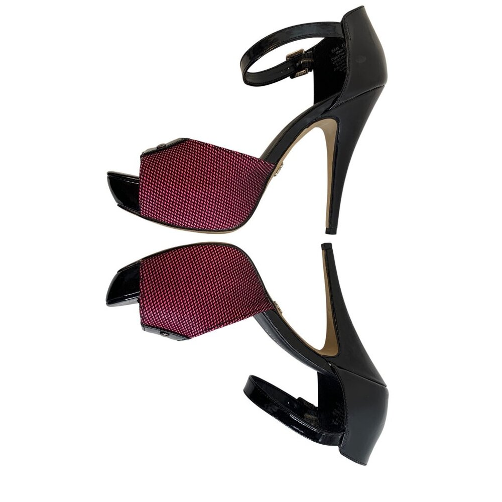 Rock & Republic Black & Pink Open Toe Stiletto Platform Heels Size 8.5 M EUC - Picture 8 of 14